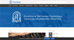 Desktop Screenshot of ponnitravet.no
